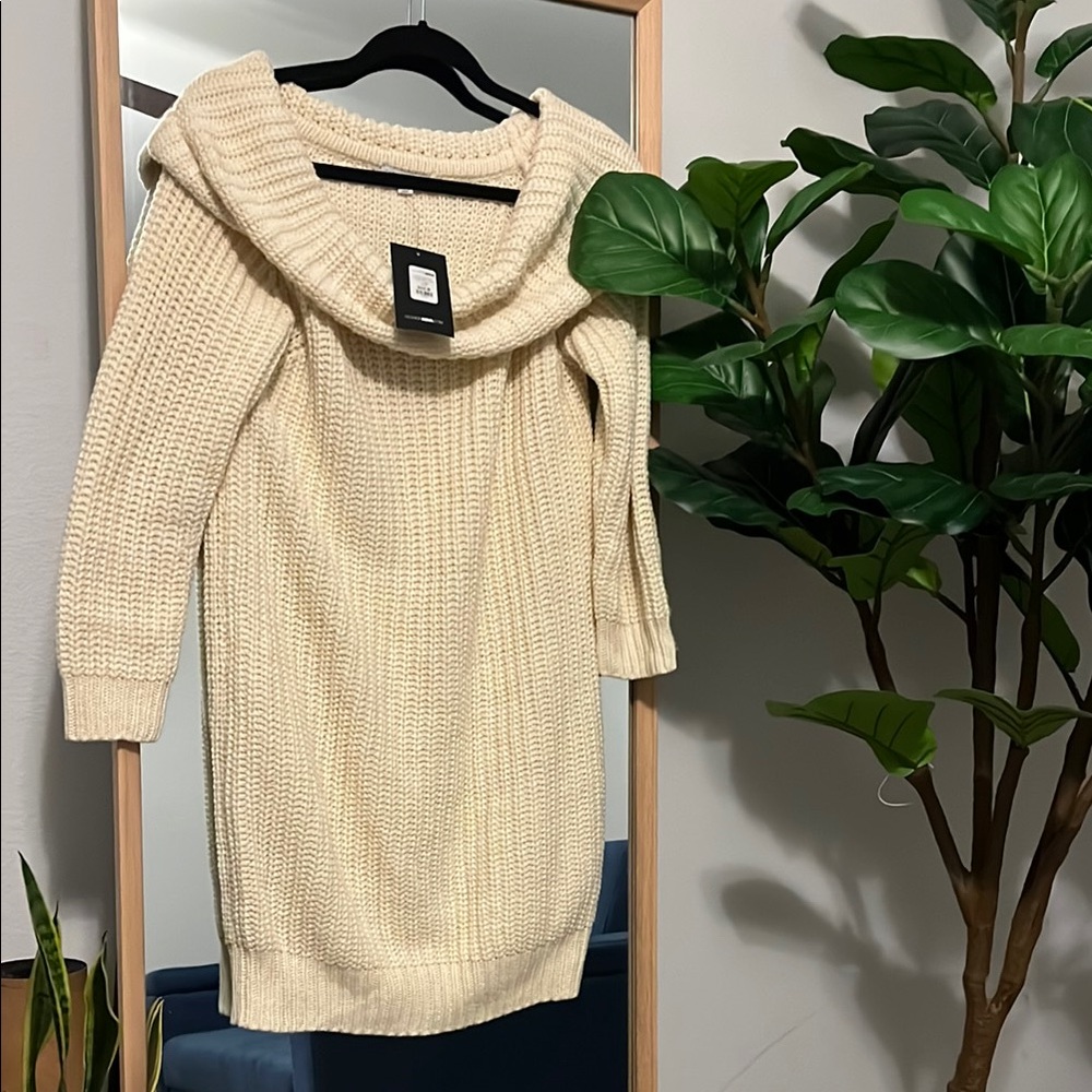 Fashion Nova Cream Sweater